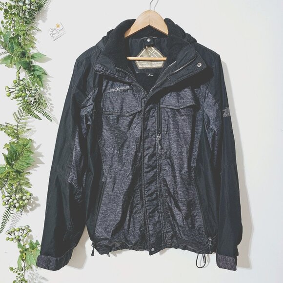 ZeroXposur Mens Black Medium Jacket With Hood & Zippered Pockets《926》J‎ - Picture 1 of 8